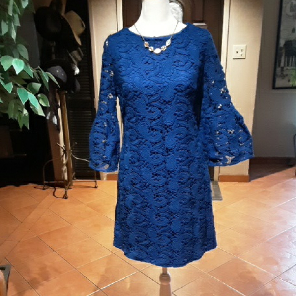 Cynthia Steffe Royal Blue Lace Dress
